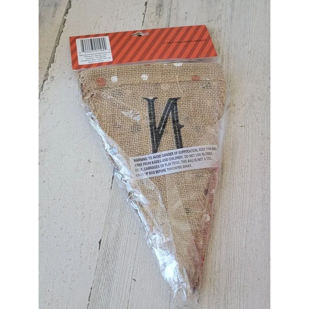 Kirkland 13 &‎ Boo Avenue Halloween Banner rustic